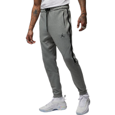 Joggers - Men Trousers Nike Jordan Dri FIT Sport Men's Air Fleece Trousers - Dark Grey Heather/Black