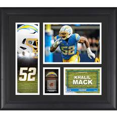 Fanatics Authentic Khalil Mack Los Angeles Chargers Framed 15" x 17" Player Collage with Piece of Game-Used Ball