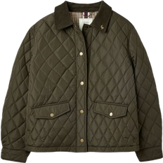 Joules Womens Arlington Quilted Padded Country Coat - Green