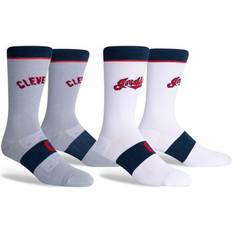 PKWY Youth Cleveland Indians 2-Pack Uniform Home & Away Crew Socks