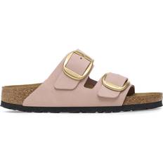 Birkenstock Women Shoes Birkenstock Arizona Big Buckle Nubuck Leather - Soft Pink