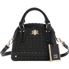 River Island Raffia Mini Tote Bag - Black