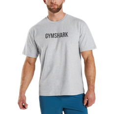 Gymshark Apollo Oversized T-shirt - Light Grey Marl