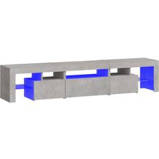 vidaXL 3152813 Concrete Grey TV Bench 200x40cm