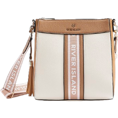 River Island Webbing Messenger Cross Body Bag - Cream