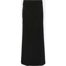 The Row Trevy wool maxi skirt black