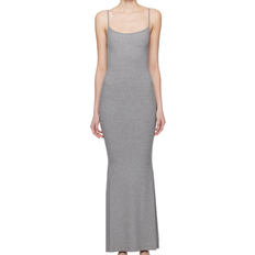 Elastane/Lycra/Spandex - Long Dresses - Solid Colours SKIMS Soft Lounge Long Slip Maxi Dress - Grey