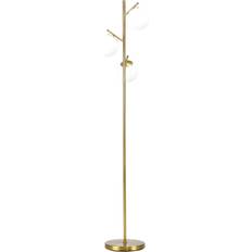 Glass Floor Lamps & Ground Lighting Homcom Modern Tree Gold Tone/White Floor Lamp 169cm