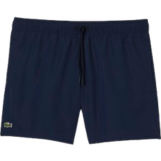Recycled Fabric Swimming Trunks Lacoste Lightweight Swim Shorts - Navy Blue/Green