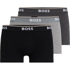 Hugo Boss Men Underwear Hugo Boss Men's Power Trunks 3-pack - Black/Grey/Dark Grey