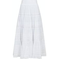 Long Skirts - White Neo Noir Felicia S Voile Skirt - White