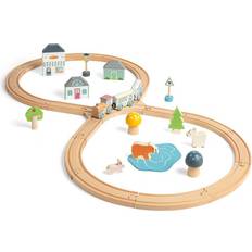 Bigjigs Woodland Animal Train Set