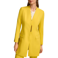 Donna Karan Collarless Topper Blazers - Poison