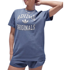 Adidas Women T-shirts adidas Women's Originals Varsity Boyfriend T-Shirt - Blue