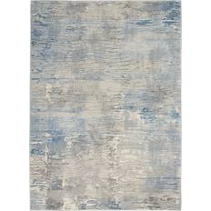 Nourison Solace Designer Print White, Grey, Blue 244x305cm