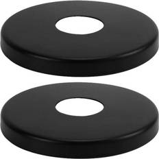 Pepte 2 x 26mm G3/4 Black Tap Shower Cover High Collar Steel