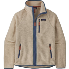 Patagonia Bomber Jackets - L - Men Clothing Patagonia Men's Retro Pile Fleece Jacket - Dark Natural w/Utility Blue