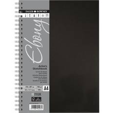 Daler Rowney Ebony Artist's Sketchbook Spiral Bound A4 160g 54 sheets