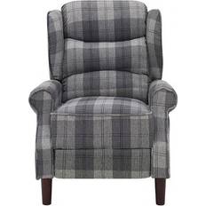 GRS James Tartan Grey Armchair 105cm