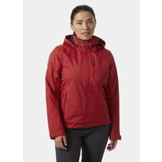Red - Women Base Layer Tops Helly Hansen Women's Crew Hooded Midlayer 2.0 Jacket Red