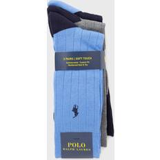 Polo Ralph Lauren Men Socks Polo Ralph Lauren Three Pack Socks Blue One
