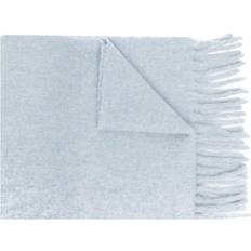 Marni Blue Brushed Alpaca Logo Scarf