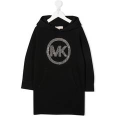 Michael Kors Girls Studded Logo Hooded Sweater Dress