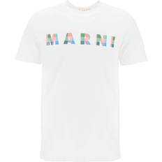 Clothing Marni "checked logo t-shirt with square