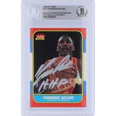 Fleer Dominique Wilkins Atlanta Hawks Autographed 1986-87 Silver Ink #121 Beckett Fanatics Witnessed Authenticated Card with "HHR" Inscription