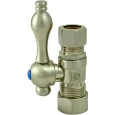 Kingston Brass CC4445 Vintage Comp Straight Shut-Off Valve Brushed Nickel Valves Straight Stop Valves