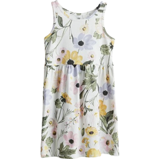 H&M Patterned Cotton Dress - White/Floral (1157735053)