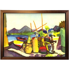 Rosalind Wheeler Landscape At Hammamet Bronze Framed Art 84.1x59.7cm