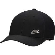 Nike ri-FIT Club Structured Cap with Metal Logo - Black/Metallic Silver