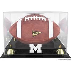 Fanatics Authentic Michigan Wolverines Golden Classic Logo Football Display Case with Mirror Back