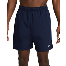 Breathable - Men Trousers & Shorts Nike Challenger Dri-FIT Running Shorts (18 cm) with Inner Shorts For Men's - Obsidian/Black