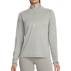 Nike Sportswear Garment - Women T-shirts Nike Pacer Dri-FIT Pullover with 1/4 Zip Women - Dark Stucco/Sail