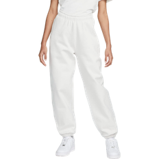 Nike Women's Solo Swoosh Fleece Trousers - Phantom/White