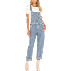 Free People We The Free Ziggy Denim Overalls - Powder Blue