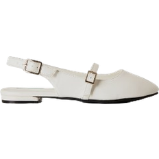 United Colors of Benetton Junior Flats with Buckle - White