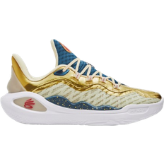 Gold - Men Sport Shoes Under Armour Curry 11 Championship Mindset - Lemon Ice/Metallic Gold