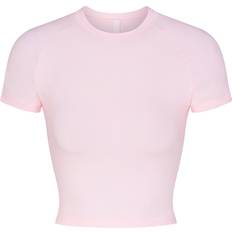 SKIMS New Vintage Cropped Raglan T-shirt - Cherry Blossom
