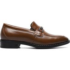 Stacy Adams Kid's Kaylor Moc Toe Bit Slip On - Cognac