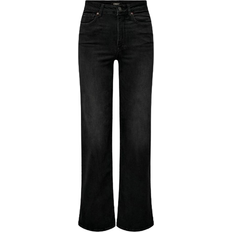 Only Madison Wide Leg Fit High Waist Jeans - Black/Washed Black