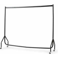 Casters Clothes Racks House of Home Heavy Duty Black Clothes Rack 180x46.5cm