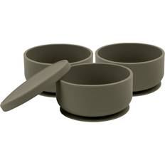 Tiny Dining Baby Silicone Suction Bowls with Lid 3-pack