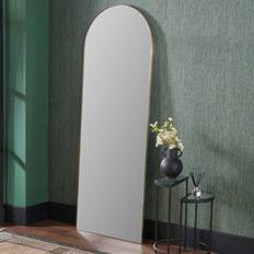 Pacific Lifestyle Stainless Steel Arch Gold Floor Mirror 70x200cm