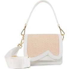 Bogner Bex Rafia Eartha Crossbody bag white