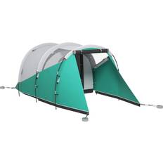 OutSunny 3000mm Waterproof Camping Tent with 2 Rooms for 4-5