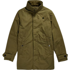 3XL - Men Coats G-Star Padded Trench - Dark Olive