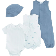 Mamas & Papas Baby's Whale Starter Outfit Set 4-piece - Blue